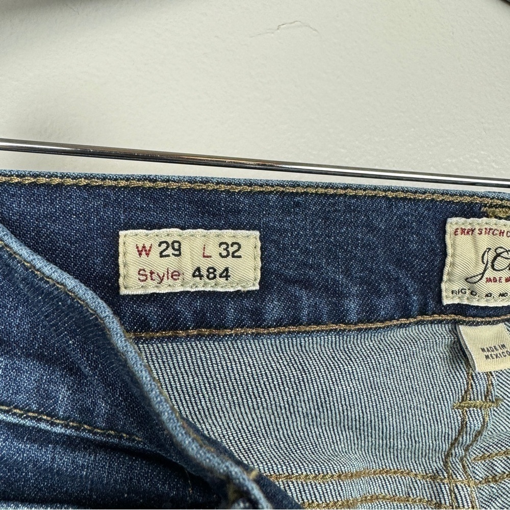 J. Crew Men's 484 Slim Fit Tapered Leg Stretch Jeans Size 29x32 - Picture 7 of 8